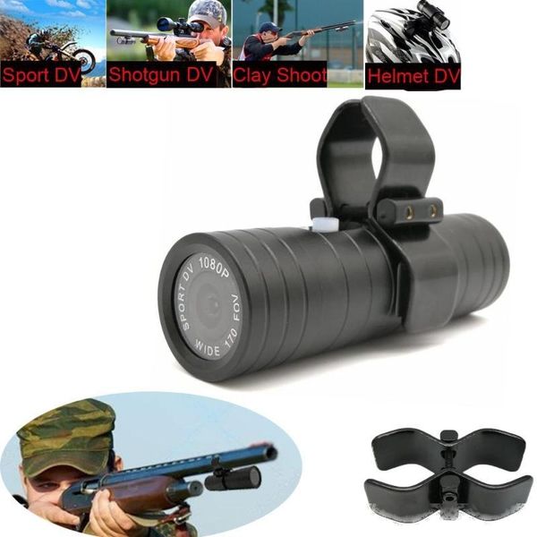 

outdoor sports action camera gun rifle hunting camcorder trail hd 1080p bike helmet dvr loop recording