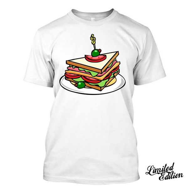 

new brand-clothing t shirts sandwich i love chef cafeteria restaurant snack funny t shirt tees summer fashion