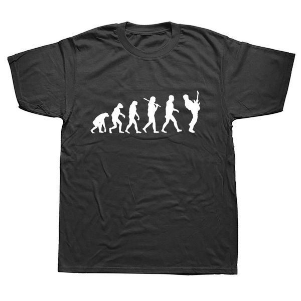 

guitar player evolution cool men musician t-shirt cotton short sleeve t shirt