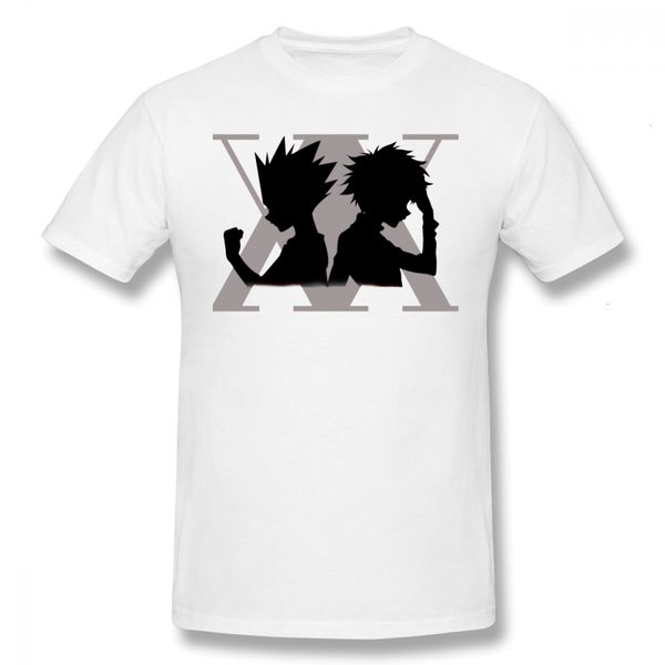 

hkfz hunter t shirt hunter x hunter t-shirt streetwear 100 cotton tee shirt cute men printed big short-sleeve tshirt