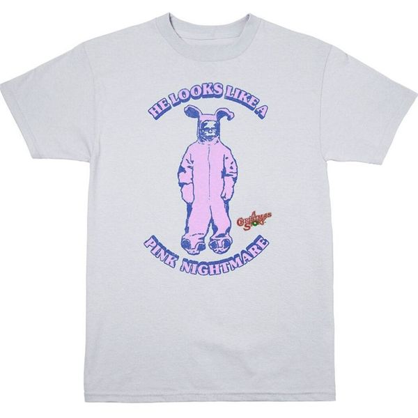 

рождественская история розовый кошмар футболка новый крупногабаритные tee shirt