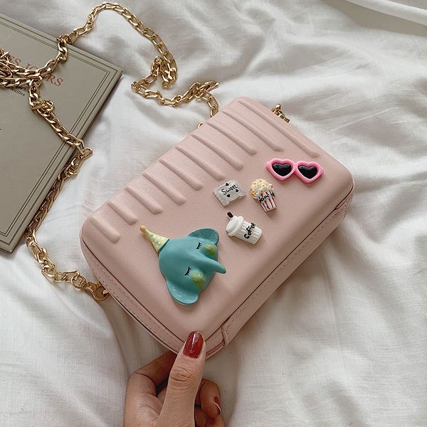 

summer girl bag female new fashion summer small fresh korean version of a one-shoulder-slung fashion chain bag