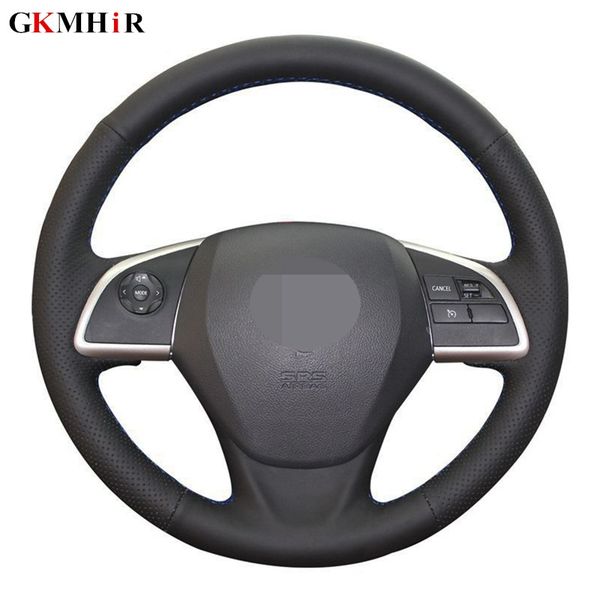 

black artificial leather diy car steering wheel covers for mitsubishi outlander 2013 2014 asx l200 2020 2020 mirage 2014