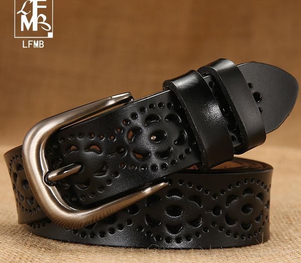 

lfmb]belts for female genuine strap women straps dress cowskin leather lady belt t200511, Black;brown