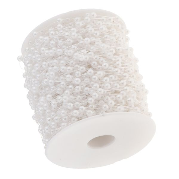 

60m /197ft crystal pearl beads chain garland strands wedding party diy decor