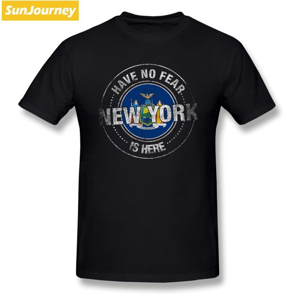 

have no fear new york is here t shirt short sleeve men's shirt new resilient plus size cotton men t-shirt