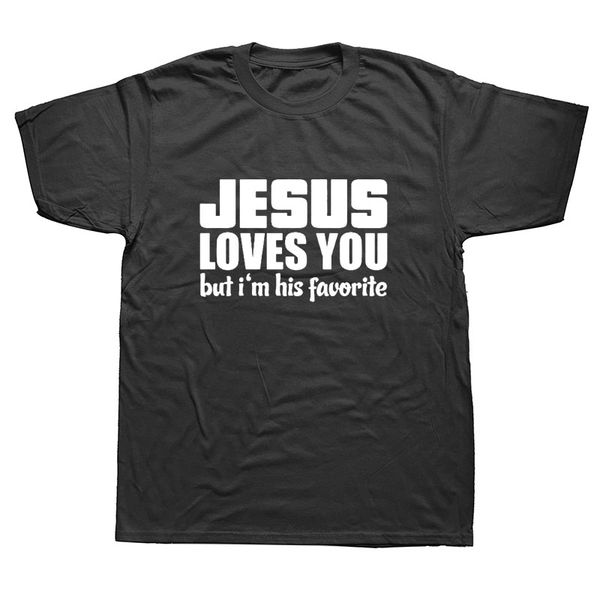 

mens clothing jesus loves you comfortable funny t shirt tshirt men cotton short sleeve t-shirt camiseta