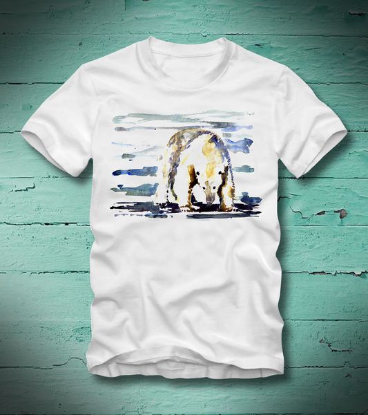 

2019 new summer tee shirt funny t shirt eisbar polar bear arktis eskimo north pole arctic seal hunt custom t-shirt