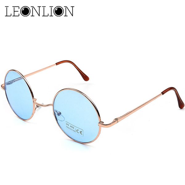 

leonlion 2020 candy color sunglasses women fashion round sun glasses women mirror classic vintage uv400 feminino, White;black