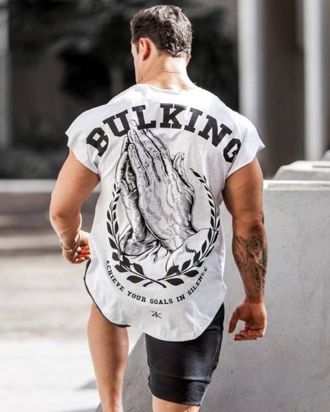 

new style pure cotton men's sports running training thin half sleeve waistcoat t-shirt, Gray;blue