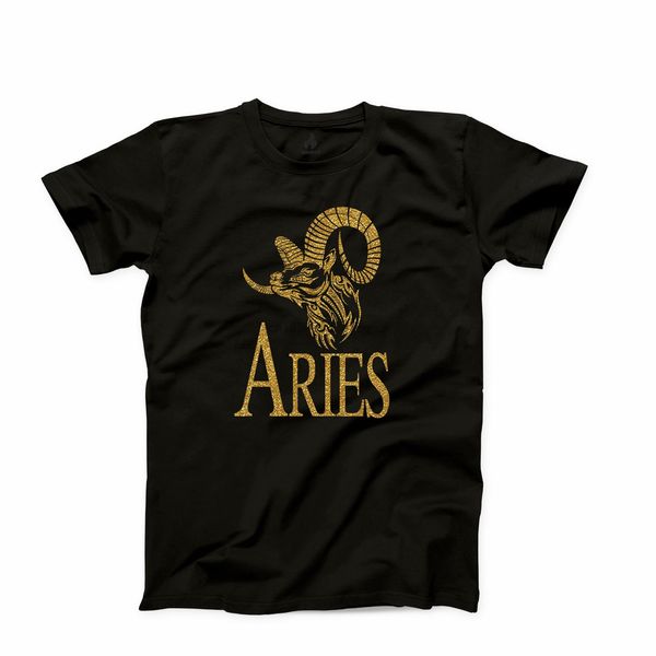 

aries tshirt 100% cotton new mens horoscope zodiac march april birthday t-shirt fashion t shirt wholesale tee