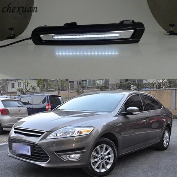 

cscsnl 1set for mondeo 2011 2012 2013 12v abs drl daytime running lights car led with fog head lamp cover car-styling