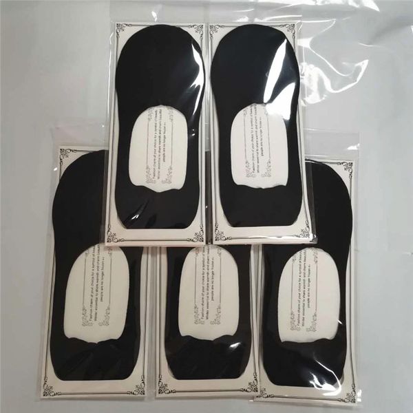 

men's solid color invisible socksboat socks invisible socksnon-slip anti-detachment summer new deer shallow mouth boat socks cotton thi, Black