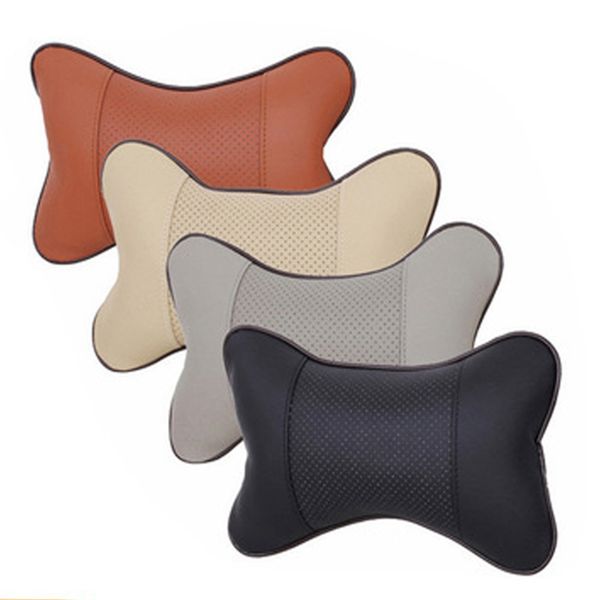 

creative bone design pu material car seat neck pillow breathable and comfortable to relieve driving fatigue car pillow