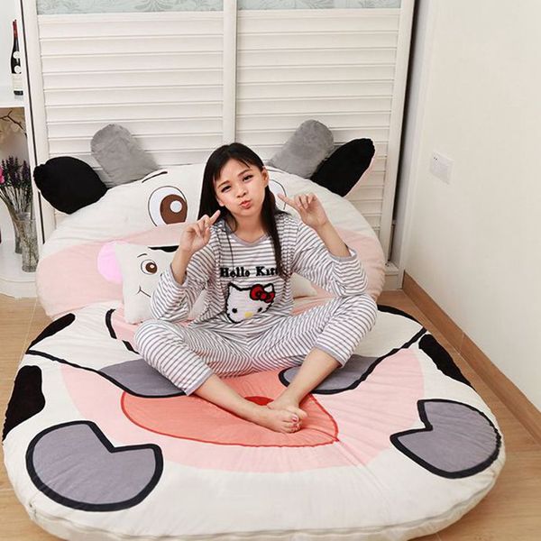 BEANBAG BEANBAG SINGOLO BED BIG cartoni animati Materasso Animale Carino Cute Bedroom Sleep Sleep Mat Letto temporaneo 9 Stili KKA8083