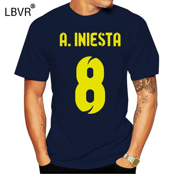 

andres iniesta man's t-shirt football cool casual pride t shirt men new fashion tshirt ajax