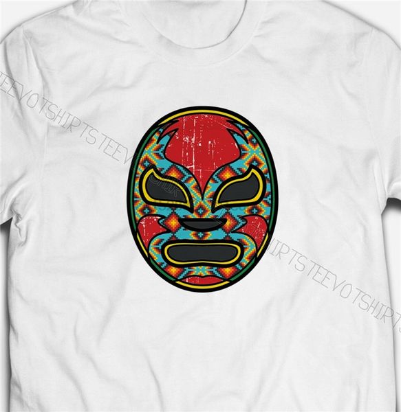 

mens womens mexican wrestling mask s-5xl white cotton t-shirt tshirts tee retro o neck tee shirt