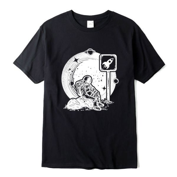 

men's t-shirt100% cotton short sleeve cool spaceman design funny t shirt casual loose men tshirt cool o-neck t-shirt male tee