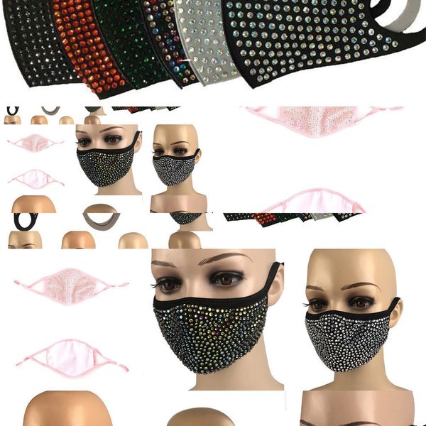

bling protective diamond bling fashion dustproof mask pm2.5 mouth masks washable reusable vzh3 3ncd1