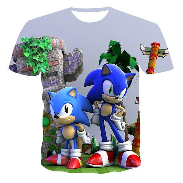 

men cartoon sonic hedgehog blue girls baby 3d print shirts graphic aesthetic hippie men clothing