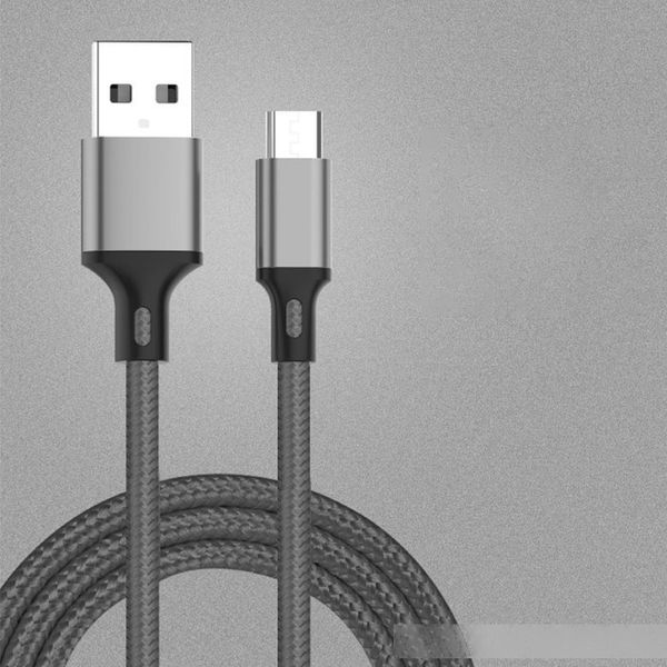 

2.4a nylon braided charge cable for android type-c phone samsung huawei xiaomai date transmission fast charging charger cord
