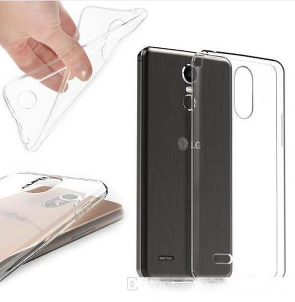 

for lg x power /g6 /stylus stylo 3 2 ls777 ls775 crystal case tpu silicone transparent protective back cover rubber bag