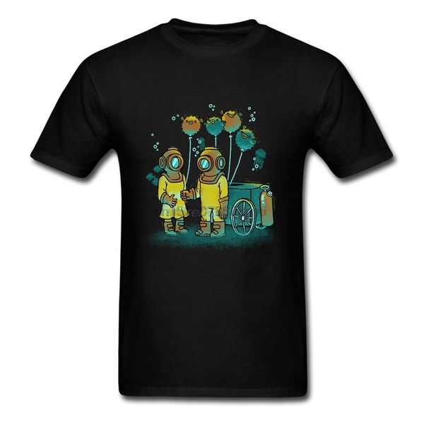 

costume t shirt man the balloonfish vendor short sleeve tshirt round neck homme deep sea diver custom made t shirts
