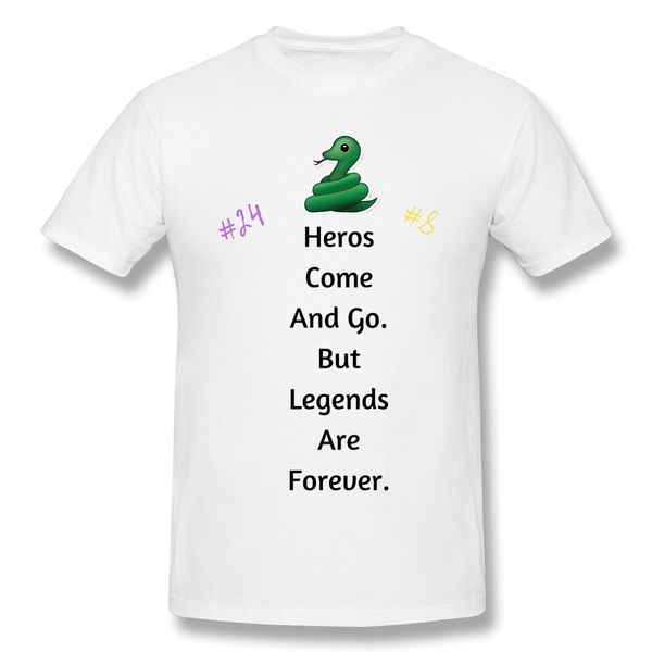 

2020 new arrival hero come and go but legends are forever ofertas t-shirt 100% cotton rip bryant crewneck tshirt