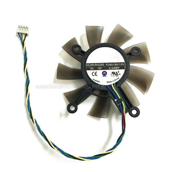 

dc12v 0.5a 75mm fd8015u12s 4pin cooler fan for asus gtx 560 gtx550ti hd7850 graphics video card cooling fans n26 19 dropship
