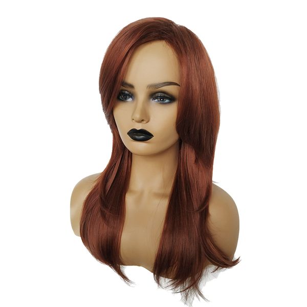 

fashion gradient cosplay curly hair wig synthetic hair wig long wavy full wigs for women hairpieces 20inch