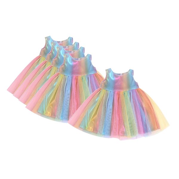 

5x colorful american doll dress gauzy for 18 inch american doll dress up