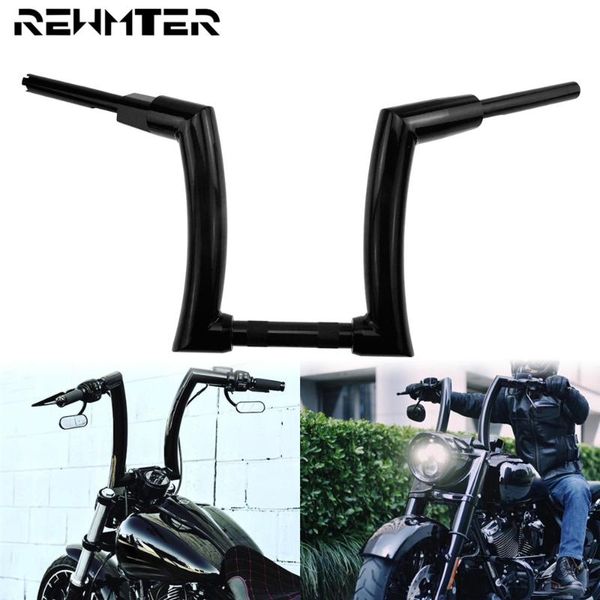 

motorcycle 12" 14" 16" handlebars handle bar aluminum gloss black for softail 2020-2020 street bob fat boy breakout fxsb