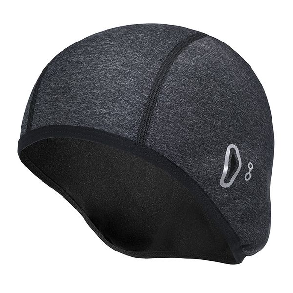 

cycling caps winter warm fleece lined bicycle cap headwear windproof running skiing mountaineering hat ys-buy, Black