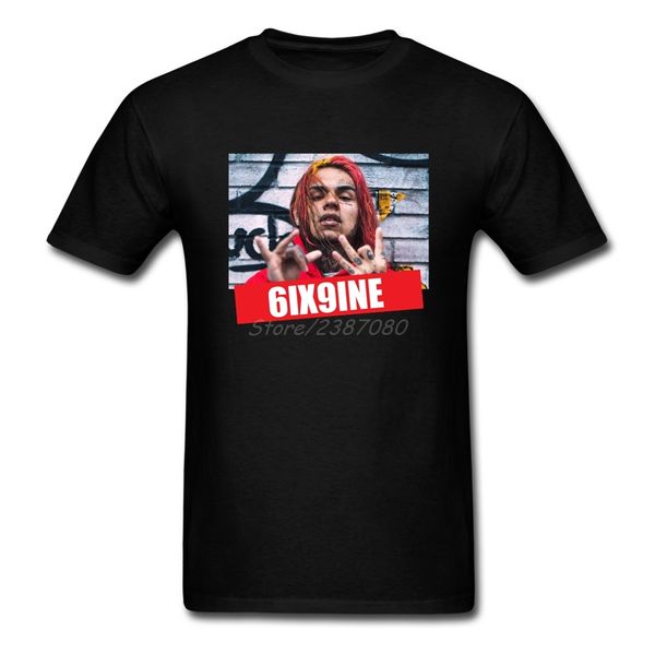 

tekashi69 rap 6ix9ine t shirt short sleeve custom men t shirt hiphop lovers xxxl cotton crewneck men's clothes