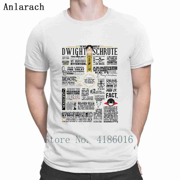 

the wise words of dwight schrute t shirt spring autumn solid color size s-5xl the office tee cotton funny casual character shirt