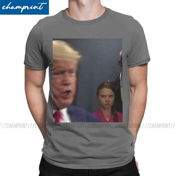 

novelty greta thunberg t-shirt men cotton t shirts climate change protect the earth short sleeve tee shirt gift idea clothing
