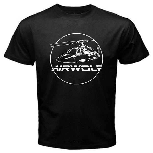 

airwolf 1 santini hawke 80's tv vintage lost alcatraz t-shirt black
