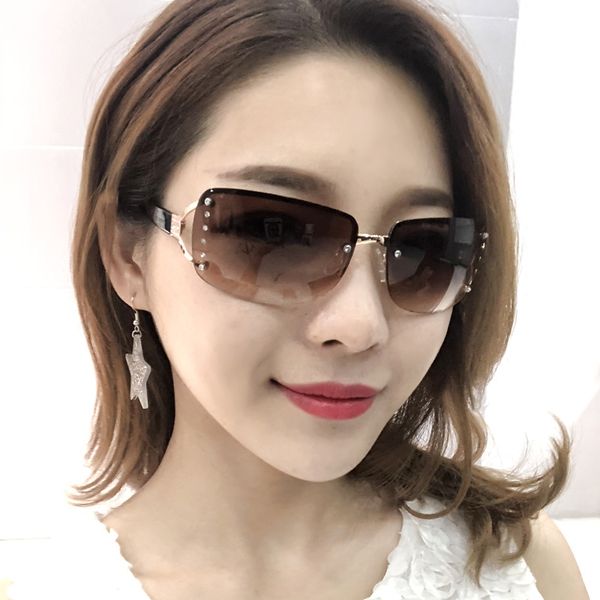 

vazrobe ladies sunglasses women 2020 diamond rimless rectangle sun glasses for female shades anti reflect 2020, White;black