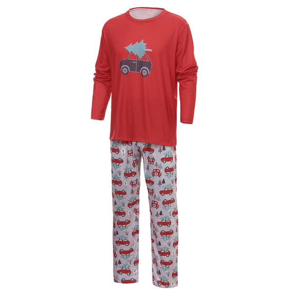 

parent-child matching outfit autumn 2020 explosion leisure christmas parent-child matching outfit print long-sleeve suit, Blue