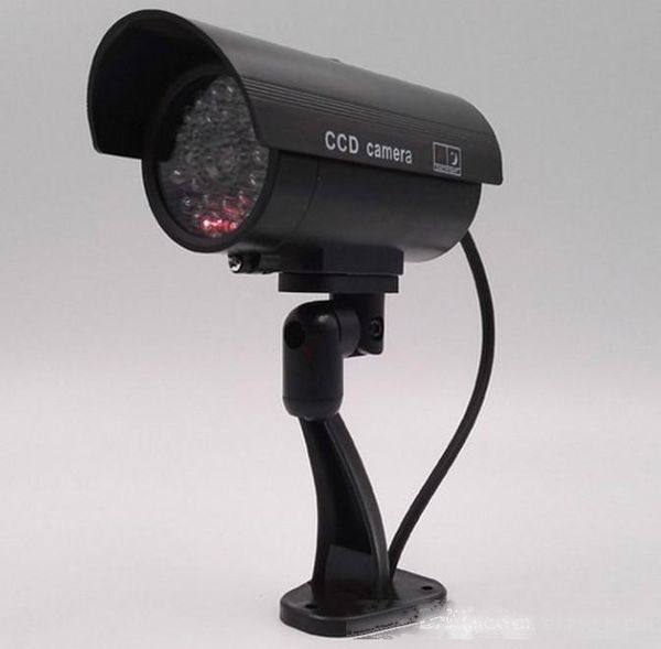 

fake dummy camera bullet waterproof outdoor indoor security cctv surveillance camera flashing red led llfa