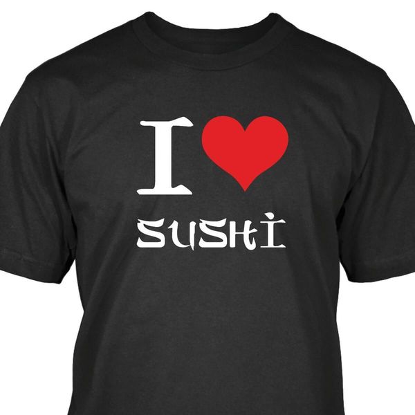 

2019 new fashion t-shirt i love sushi t-shirt ing