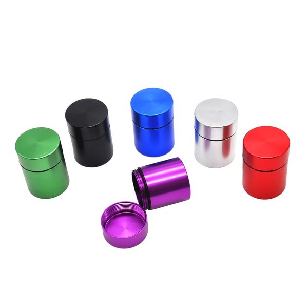 Honeypuff Metal Airtight Seal Stash Jar Pill Caixa de Comprimido Seco Garrafa De Armazenamento De Armazenamento Recipiente Selado Acessórios Para Fumar Tabaco