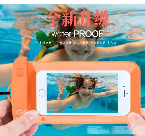 

5.7 inch waterproof pvc diving bag underwater pouch case for samsung galaxy s5 for samsung galaxy note 3 2 s4 fit for s6/s6 edge 100 5free