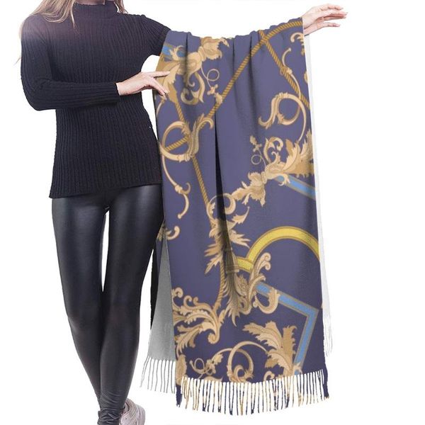 

noisydesigns 2020 fashion women scarf winter warm shawl wrap european pattern purple gradient color long tassel female blanket, Blue;gray