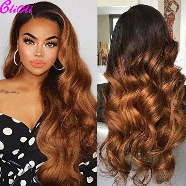 

lace wigs ombre front human hair body wave closure wig 1b/4/27 1b/4/30 blonde 13x4 brazilian remy preplucked 180%, Black;brown