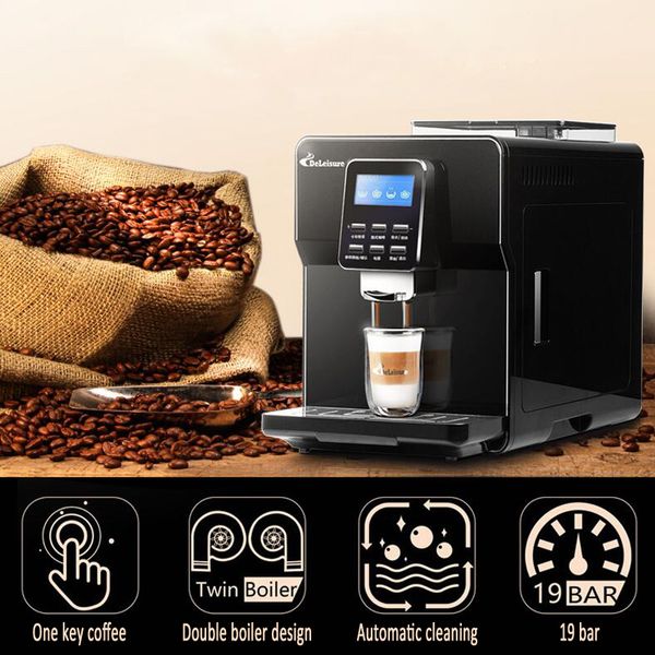 

Fully Automatic Espresso Coffee Machine Bean Grinder 19Bar Steam Coffee Machine Automatic Cappuccino Latte Italian Coffee