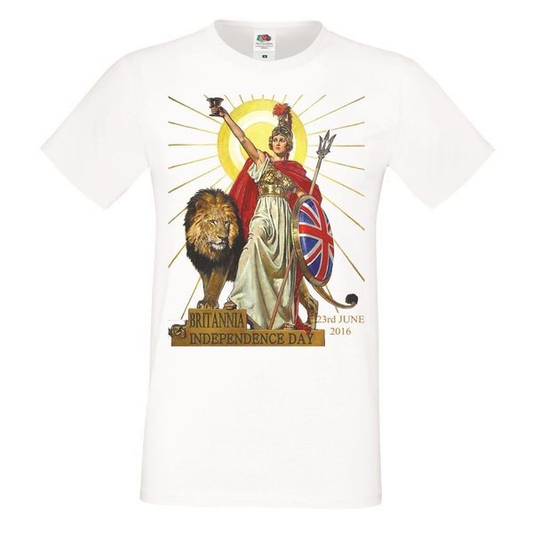 

fashion summer style fitness brand mens british independence day t-shirt 23rd june white britannia tshirtmovie t shirt