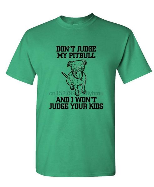 

dont judge my pitbull - cotton t-shirt tee shirt