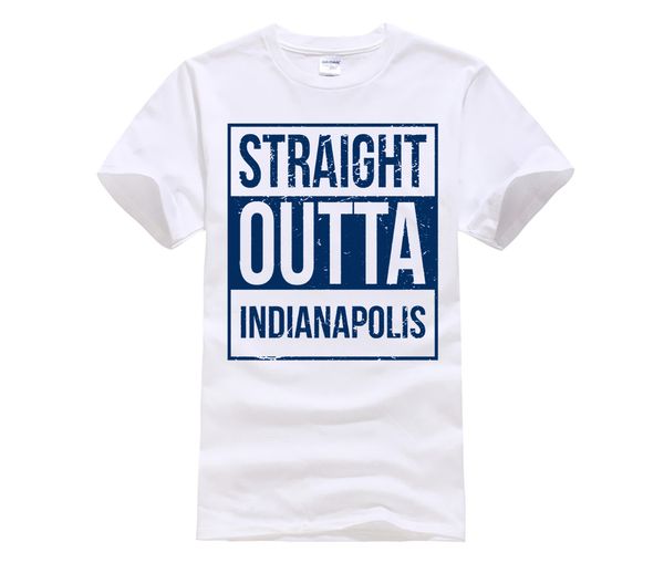 

straight outta indianapolis football fashion printing shirt fashion summer t-shirt