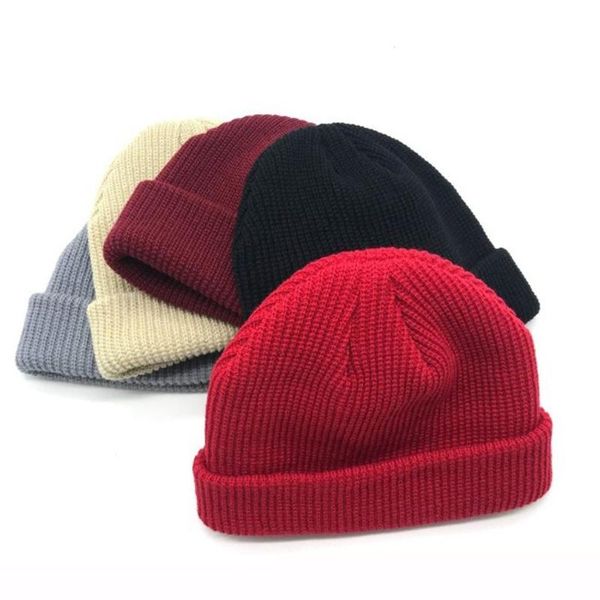 

wide brim hats knitted melon short wool hat cap dome street dance for boys and girs casual winter hair band accessory 2021, Blue;gray